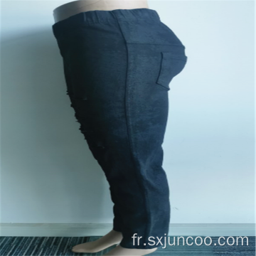 Vente en gros 98% Coton 2% Spandex Dentelle Jeans Déchirés